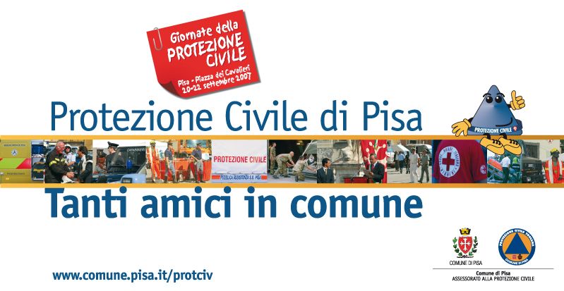 Poster 6x3 Protezione Civile